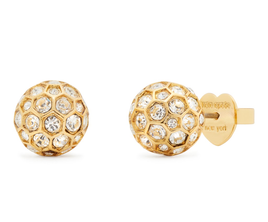 On The Ball Ball Studs (Clear/Gold)